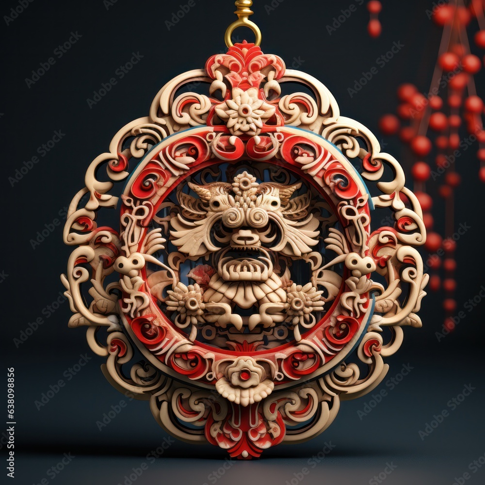 New Year, dragon ornament, Chinese style New Year, dragon ornament, Chinese style