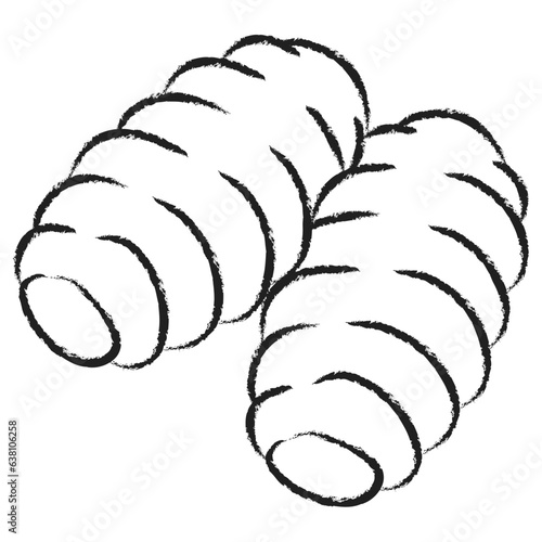 Hand drawn Gnocchi dumpling icon