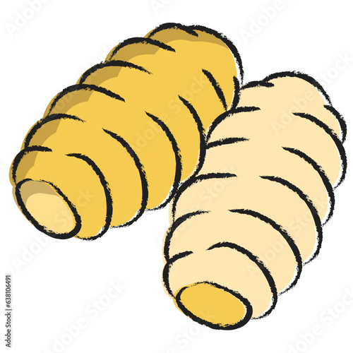 Hand drawn Gnocchi dumpling icon