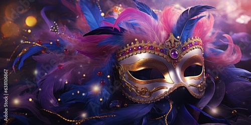 Carnival mask background © olegganko