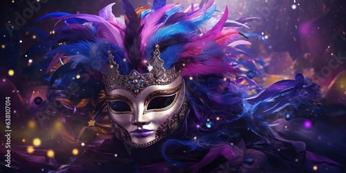 Carnival mask background