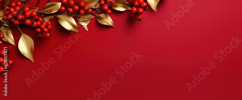 Red and golden flower background