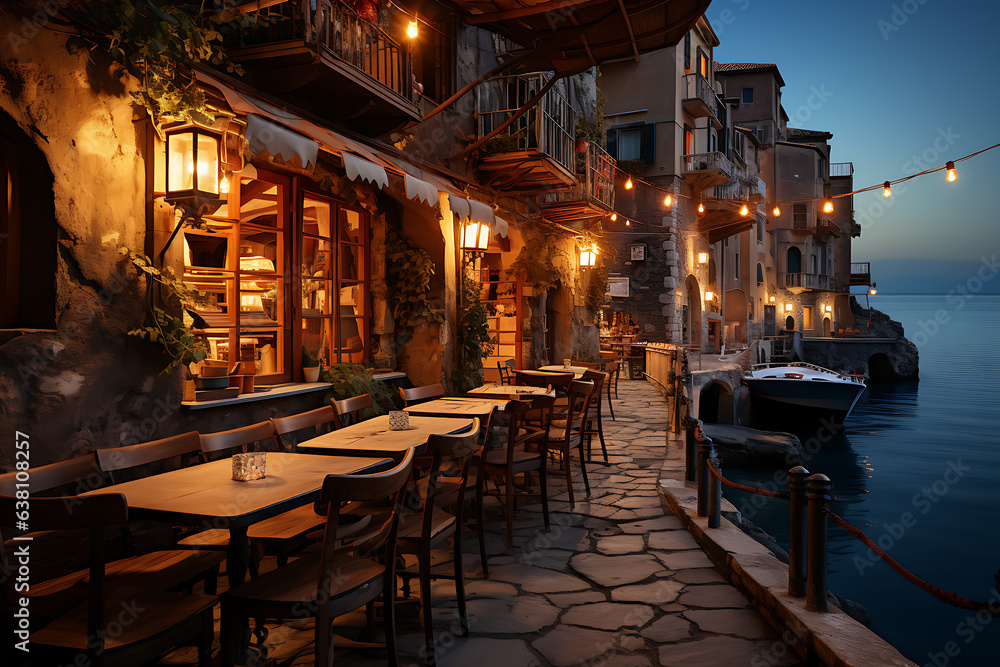 romantic streets of old historic italy ,country of love