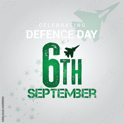 Celebration Defense Day, 6th September Vector illustration of Pakistan defense day, 6th September