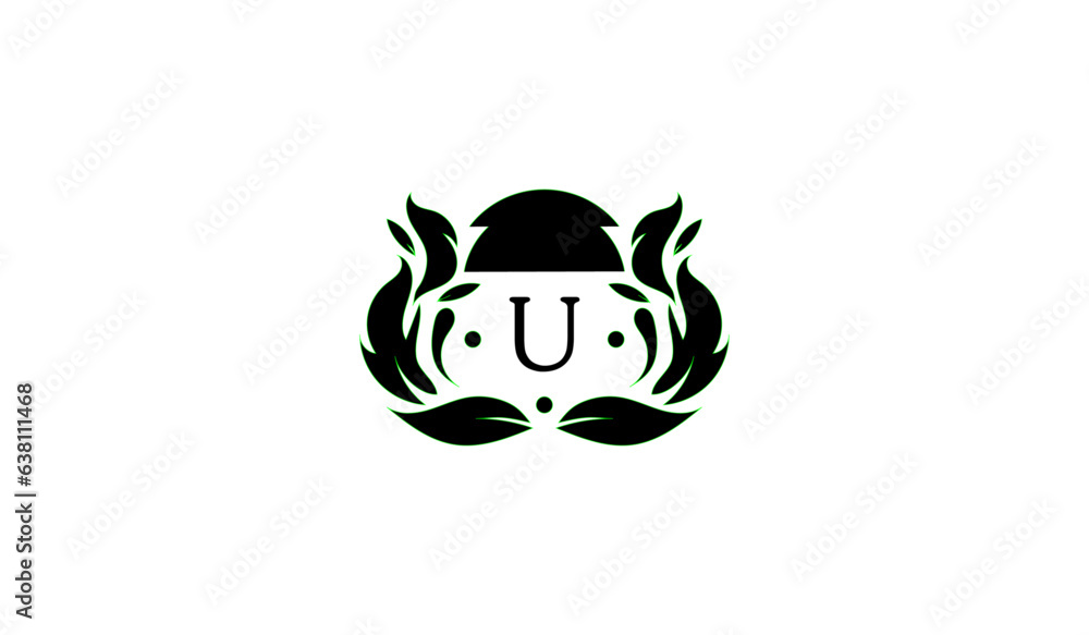 luxury tribal skull tattoo logo U luxury tribal skull tattoo logo U