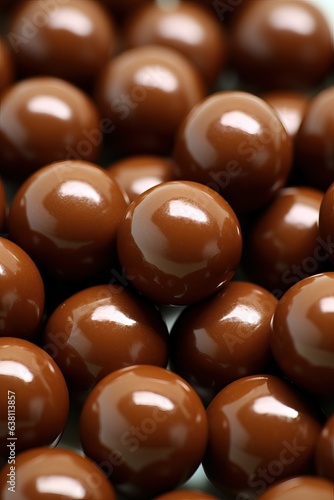 Dragee in Milk Chocolate. Texture for Design
