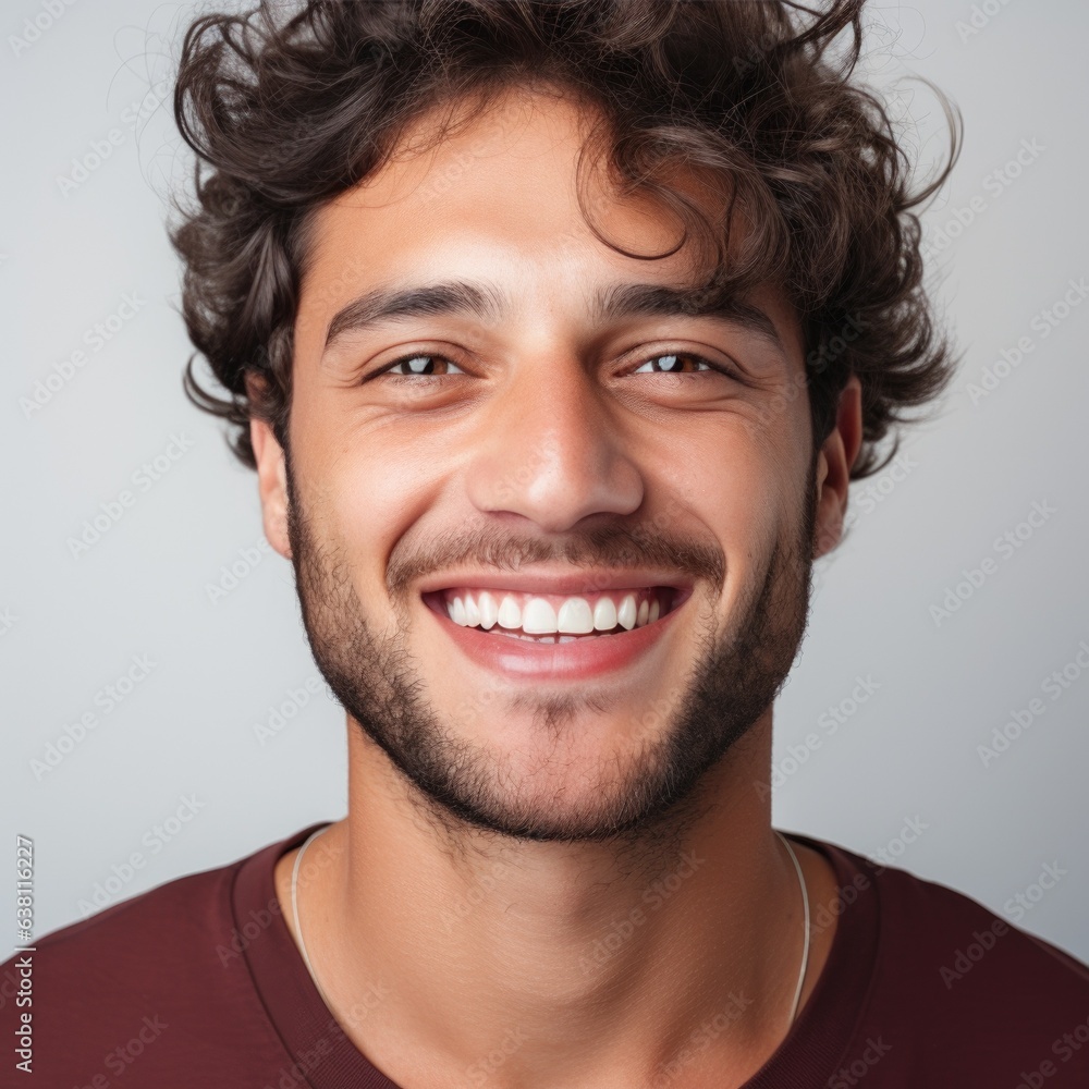 a close up photo of the lower part of a latin male face handsome cute smile with very clean perfect teeth, generative AI a close up photo of the lower part of a latin male face handsome cute smile with very clean perfect teeth, generative AI