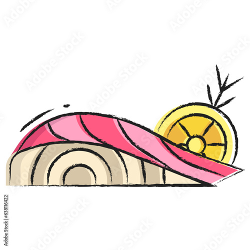 Hand drawn Keto food icon