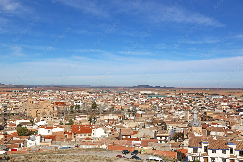 Rooftops of Consuegra in Spain