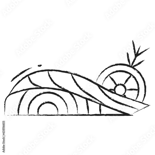 Hand drawn Keto food icon