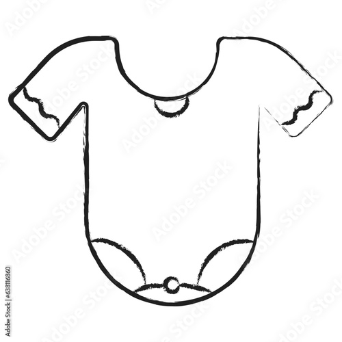 Hand drawn kids singlet dress icon