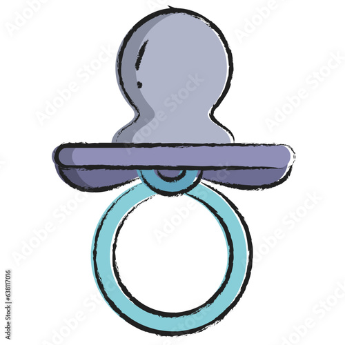 Hand drawn Pacifier icon