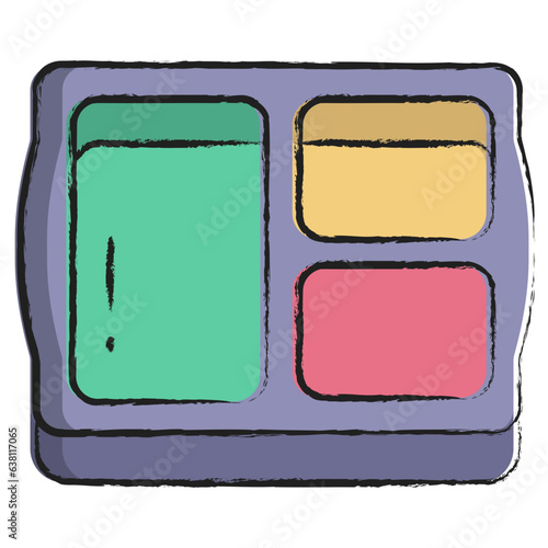 Hand drawn Snacks Box icon