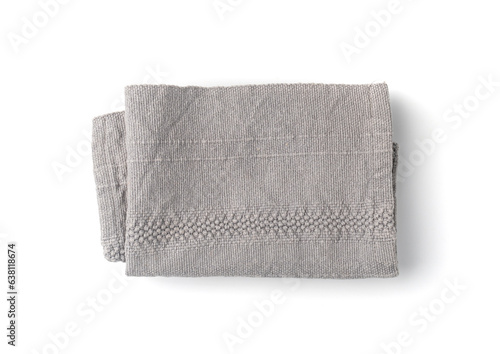 Grey Linen Napkin Cloth, Vintage Folded Tablecloth, Natural Eco Textile, Linen Napkin