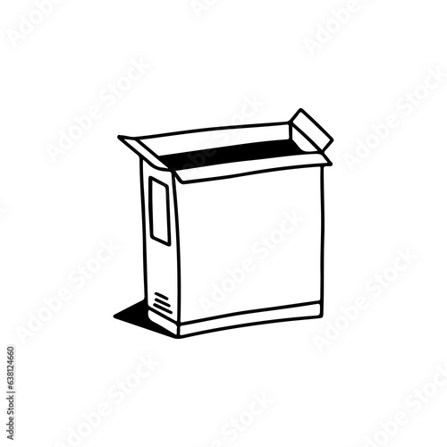 cereal box concept vector illustration