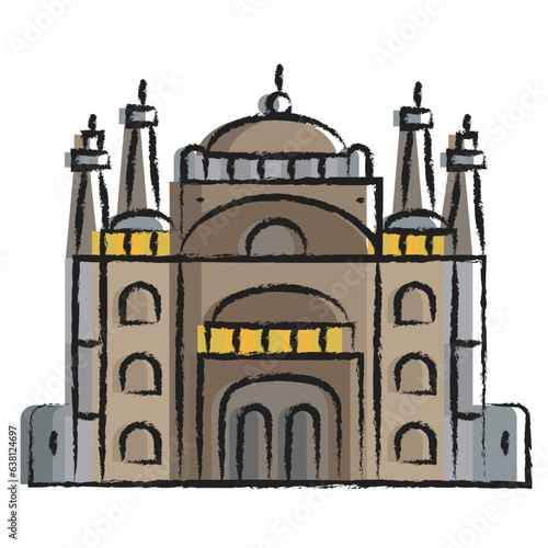 Hand drawn Cairo Citadel icon