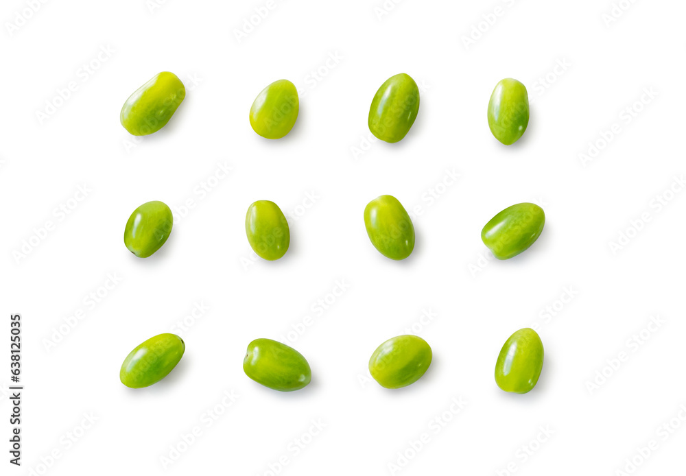 Closeup of fresh juicy organic green cherry tomatoes from the garden on isolated white background from above
Closeup of fresh juicy organic green cherry tomatoes from the garden on isolated white background from above