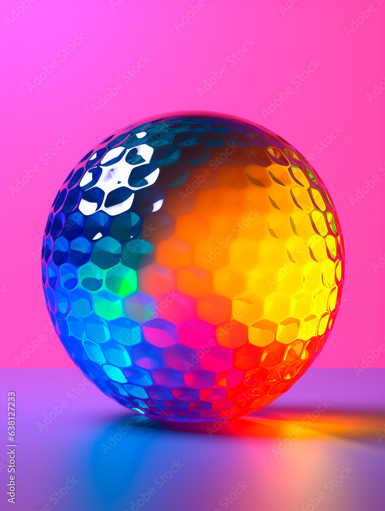 Abstract concept Plastic water ball is a transparent light magent and blue 3d rainbowcore luminous ai generated Abstract concept Plastic water ball is a transparent light magent and blue 3d rainbowcore luminous ai generated