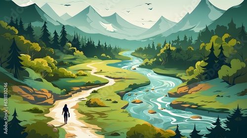 Epic Hiking Journeys: Adventure Trails Across the Globe Illustrated