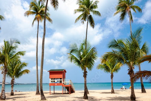 Luquillo Beach . El Junque (tropical Rainforest) , .Luquillo, .Puerto Rico,USA,Caribbean © Earth Pixel LLC.