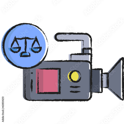 Hand drawn Judgement Videa icon