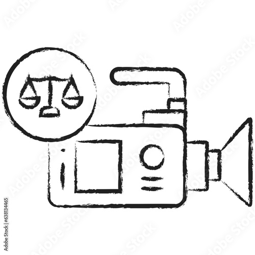 Hand drawn Judgement Videa icon