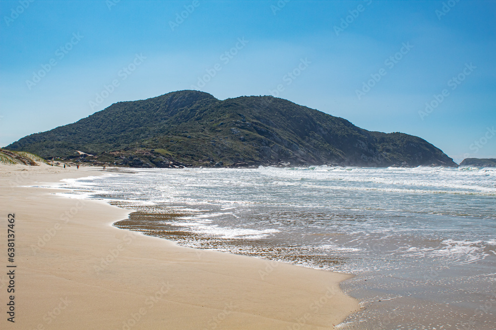 beach and sea Santinho beach in the city of Florianópolis Santa Catarina Braz