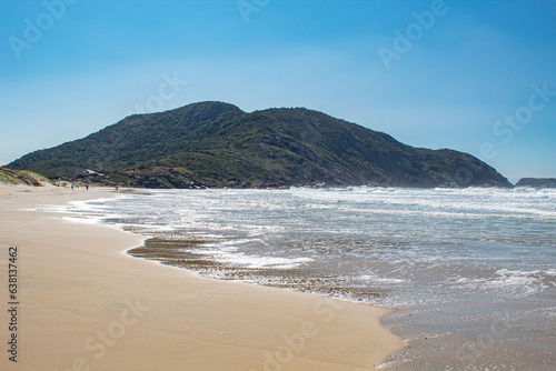 beach and sea Santinho beach in the city of Florianópolis Santa Catarina Braz © Fotos GE