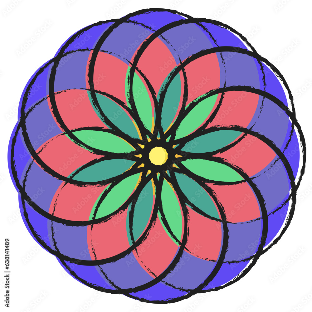 Obraz premium Hand drawn Mandala icon