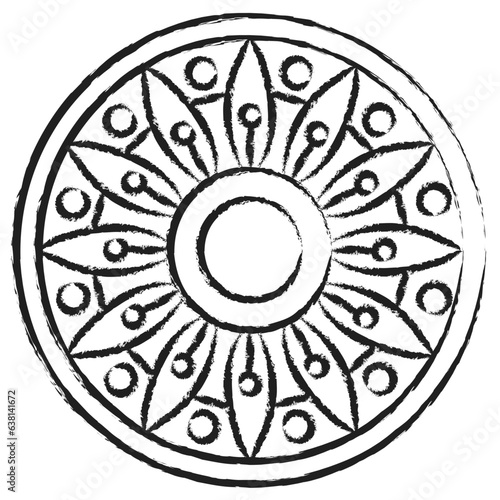 Hand drawn Mandala icon