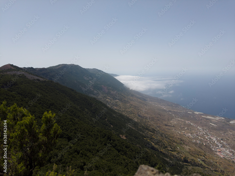 panoramical view of the island of El Hierro (Canary islands)
