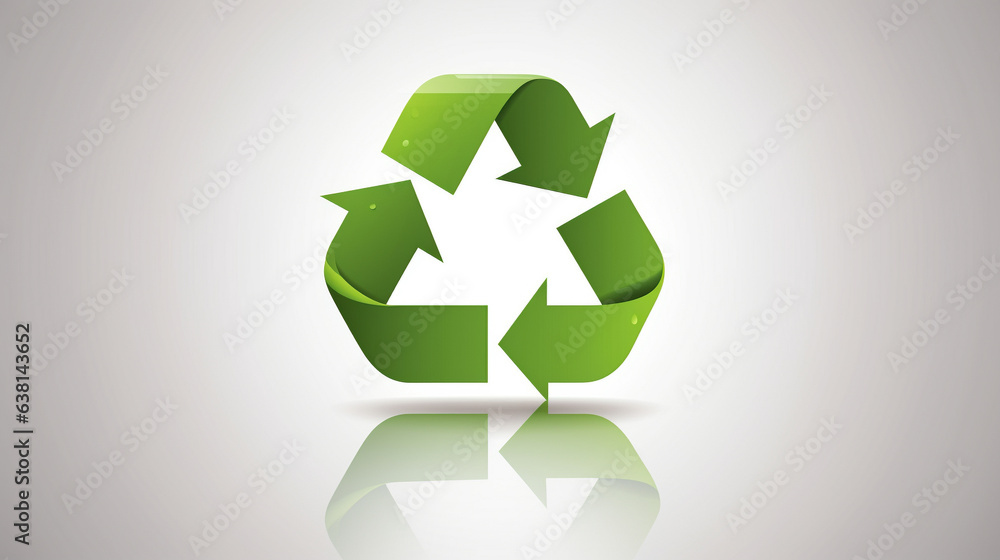 recycle symbol on a white background recycle symbol on a white background