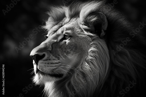 Lion in Black and White © B & G Media