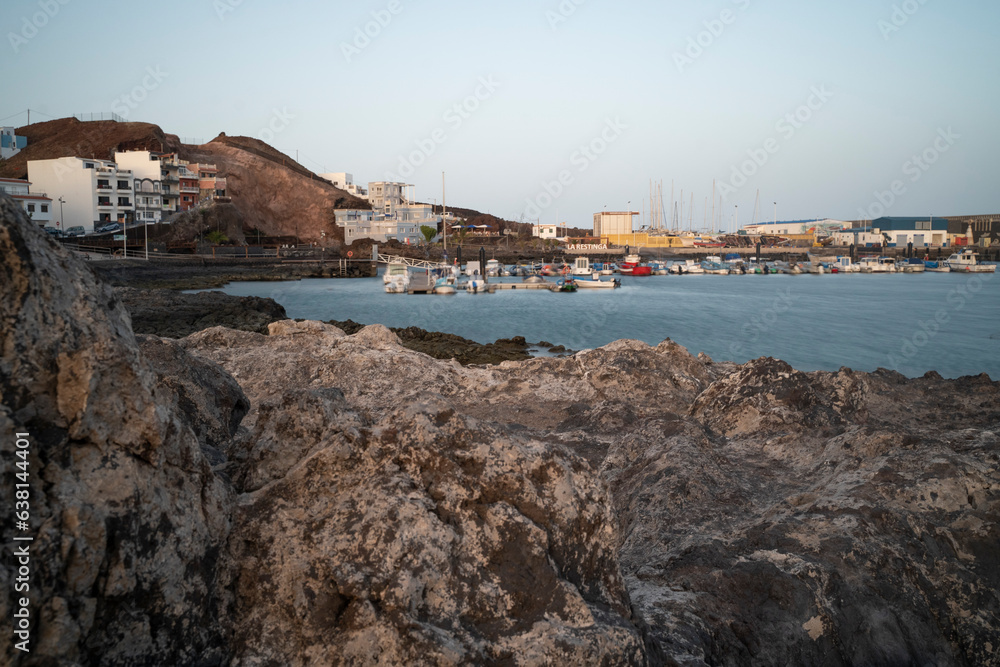port of the fishing village of la resting in the island of el hierro  in the canary islands