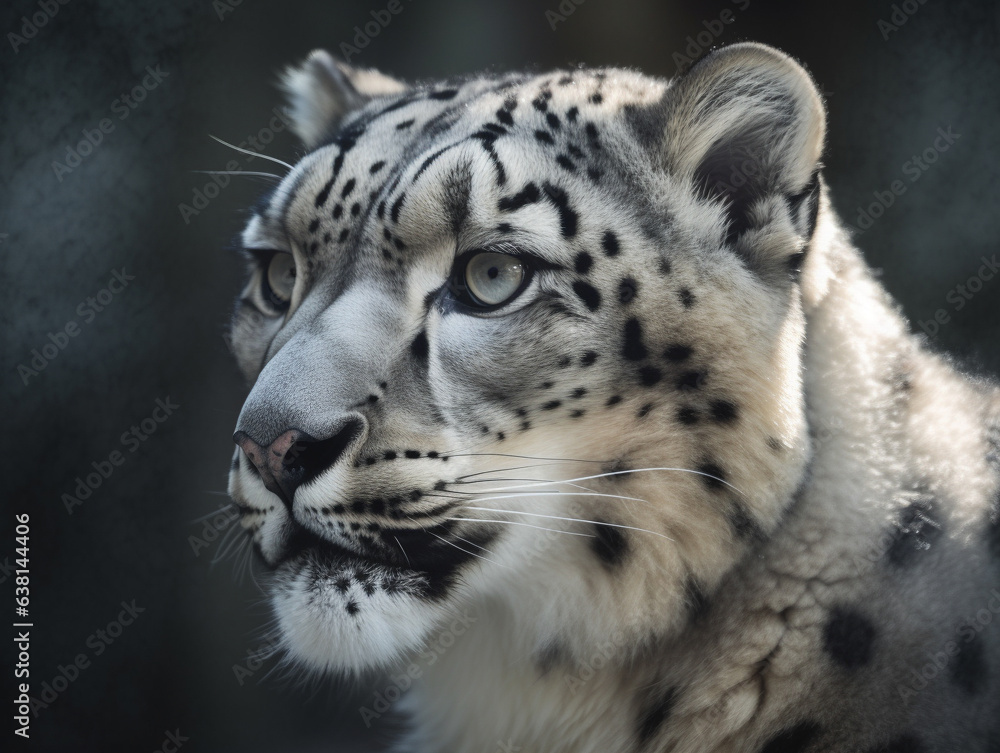 Naklejka premium snow leopard portrait