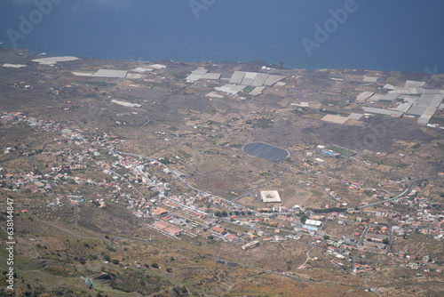 panoramical view of the island of El Hierro (Canary islands) photo