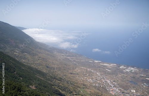 panoramical view of the island of El Hierro (Canary islands) photo