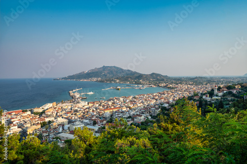 View from the summit of Bochali on the island of Zakhyntos 