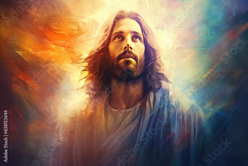 Retro Illustration of Jesus Christ