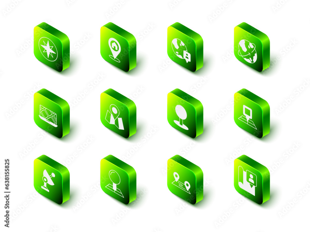 Set Location with house, the globe, Satellites orbiting Earth, Folded map location marker, Push pin, Route and icon. Vector Set Location with house, the globe, Satellites orbiting Earth, Folded map location marker, Push pin, Route and icon. Vector