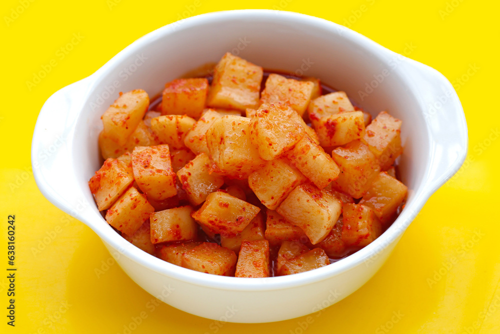 Daikon Kimchi. Tasty and spicy