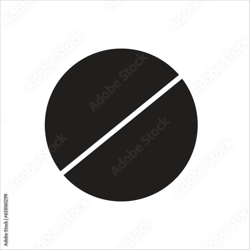 pill vector icon line template