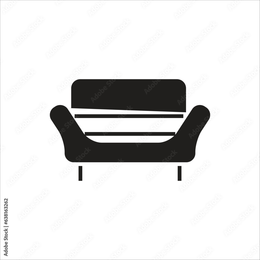 sofa vector icon line template sofa vector icon line template