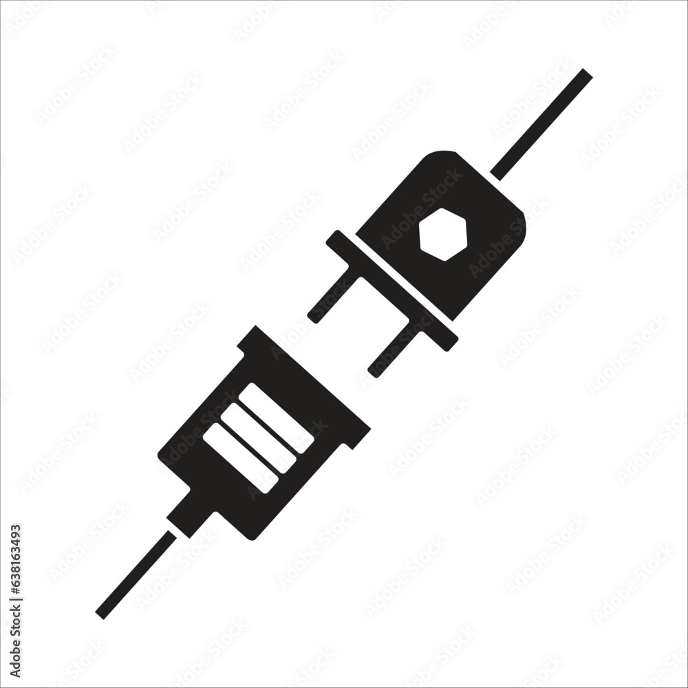 plug vector icon line template plug vector icon line template