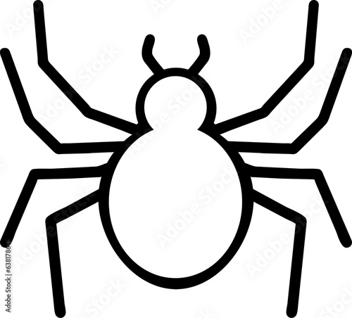 Icon line halloween element on transparent background.
