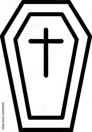 Icon line halloween element on transparent background.