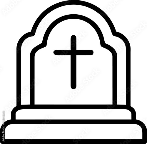 Icon line halloween element on transparent background.