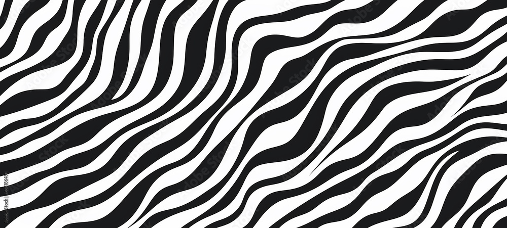 Zebra skin, stripes pattern. Animal print, black and white detailed and realistic texture. Monochrome seamless background. Raster copy Zebra skin, stripes pattern. Animal print, black and white detailed and realistic texture. Monochrome seamless background. Raster copy