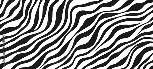 Zebra skin  stripes pattern. Animal print  black and white detailed and realistic texture. Monochrome seamless background. Raster copy