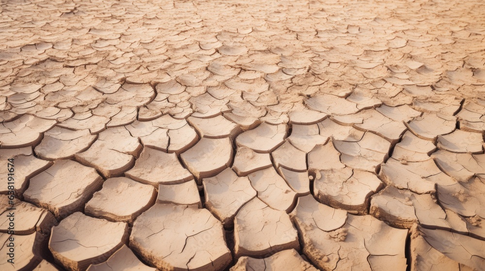 dry and cracked earth due to drought, a clear image of climate change generative ai dry and cracked earth due to drought, a clear image of climate change generative ai